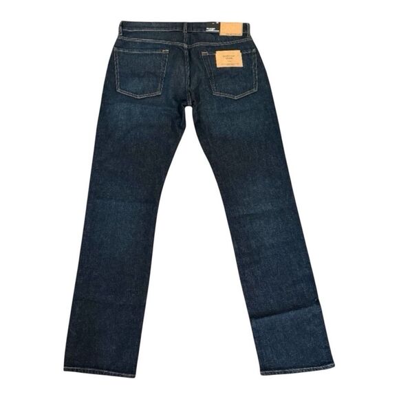 7 For All Mankind Men's Straight Jeans - Dark Blue - Picture 2 of 11